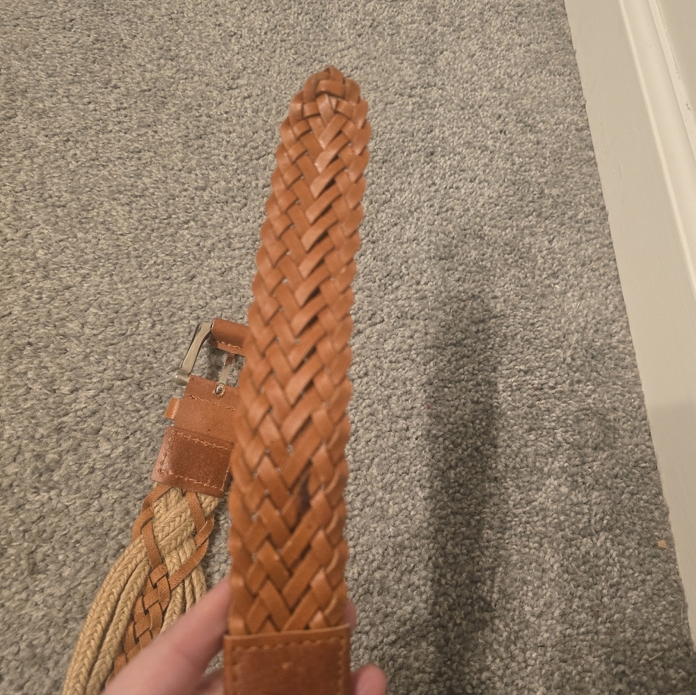 Boho Tan Rope Belt Y2K 80's Vibes Stretchy Band Statement Cottagecore - Picture 5 of 10